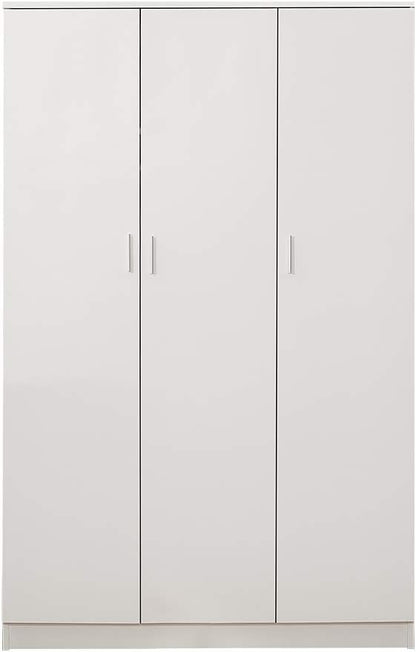 Panana 3 Door Wardrobe, Armoires with Storage Shelves and Hanging Rail Clothes Storage Cabinet for Bedroom