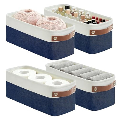 Small Fabric Storage Baskets (4 Count)