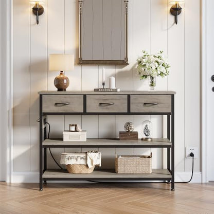 Entryway Table with Outlets