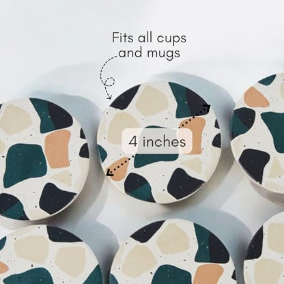 Terrazzo Coasters Set of 6 (6 Count)