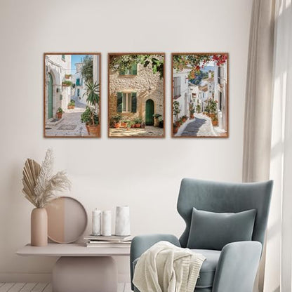Vintage Italian Countryside Landscape Framed Wall Art