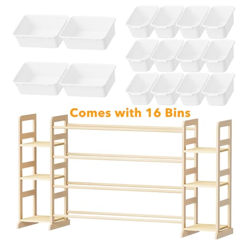 Toy Storage Organizer with 6 Shelves and 16 Bins (6 Count)