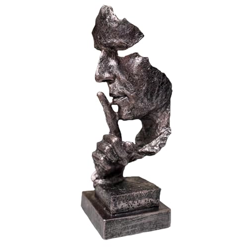 Silence is Gold Thinker Statue