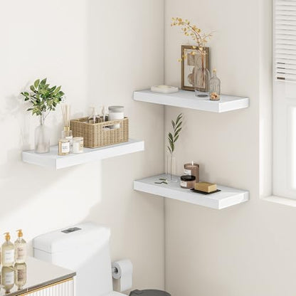 12" Deep Floating Shelves 24x12” Set of 2 (2 Count)