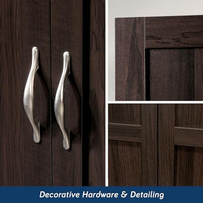 Select Multipurpose Bedroom Armoire Wardrobe Closet Pantry Storage Cabinet with Storage Drawers and Hanging Rail