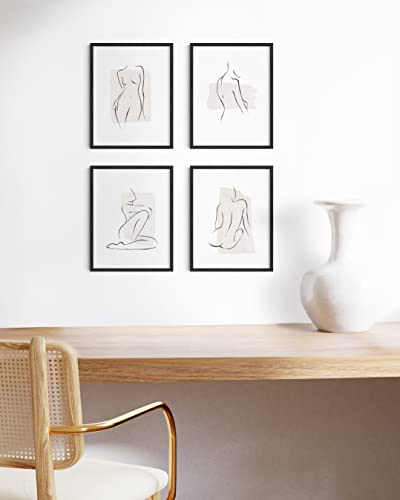 8.5x11 Black Oak Wood Picture Frames Set of 15 (15 Count)
