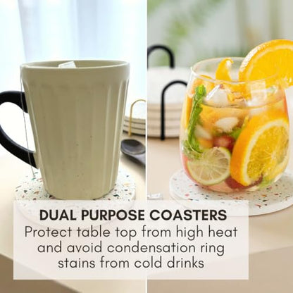 Terrazzo Coasters Set of 6 (6 Count)