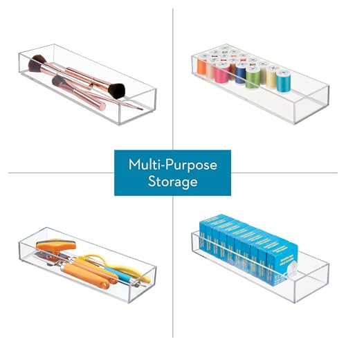 Plastic Makeup Drawer Organizer Tray (6 Count)