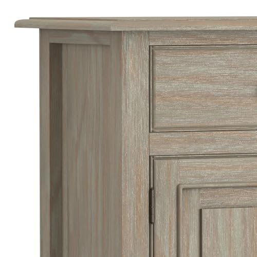 Connaught 40" Wide Solid Wood Cabinet in Distressed Grey