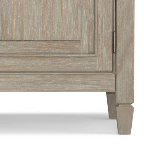 Connaught 40" Wide Solid Wood Cabinet in Distressed Grey