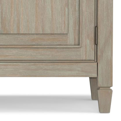 Connaught 40" Wide Solid Wood Cabinet in Distressed Grey