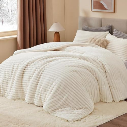 Fleece Oversized Queen Comforter Set