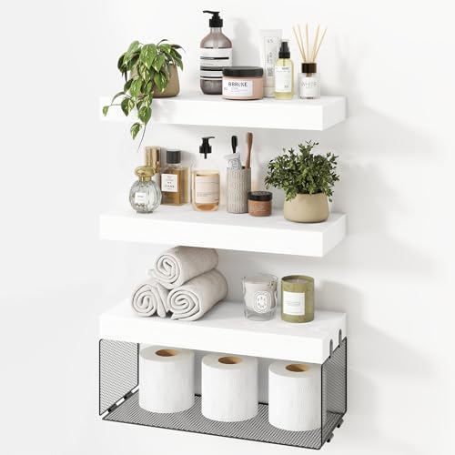 Bathroom Floating Shelf for Wall (3 Count)