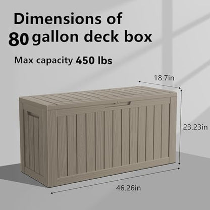 80 Gallon Resin Deck Box