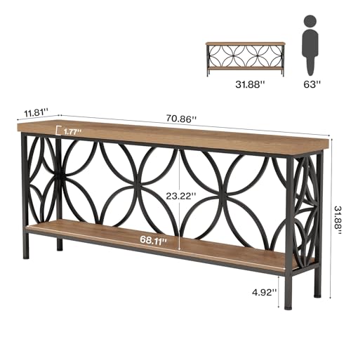 70.9 Inch Narrow Sofa Table
