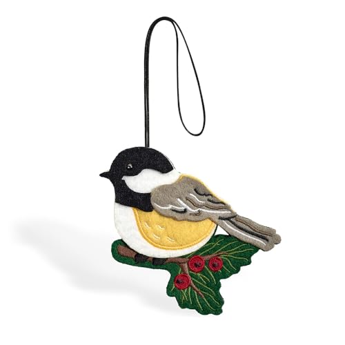 Winter Handmade Chickadee HeartFelt Charm Card
