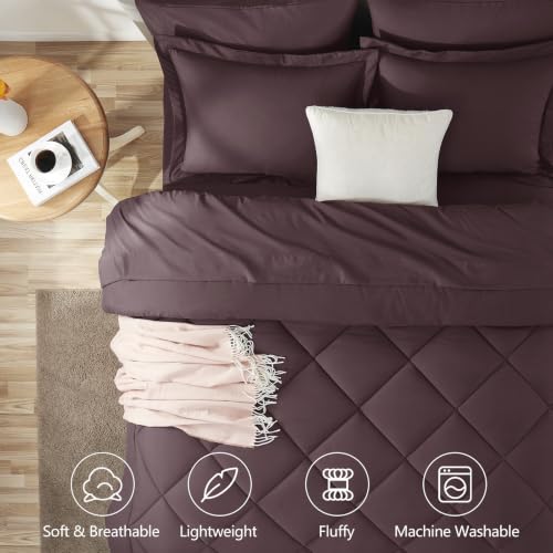 Oversized King Comforter Set Cocoa Powder