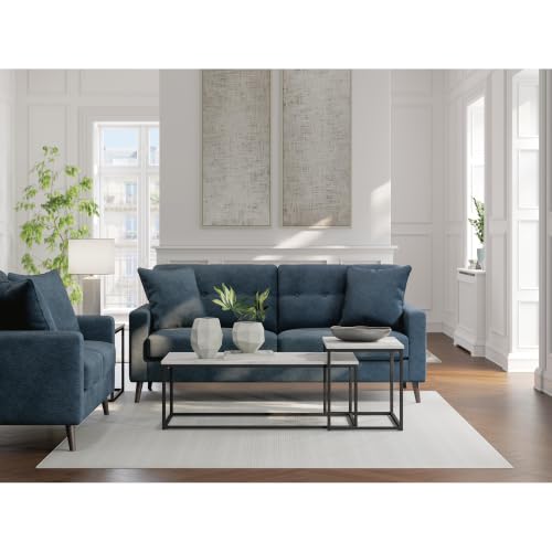 79 in Navy Blue Sofa Couch for Living Room
