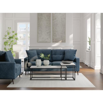 79 in Navy Blue Sofa Couch for Living Room
