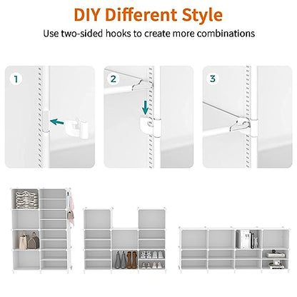 Closet Organizer 8 Cube Storage Shelves (8 Count)