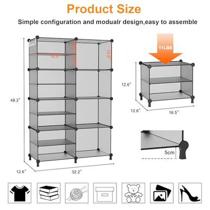 Closet Organizer 8 Cube Storage Shelves