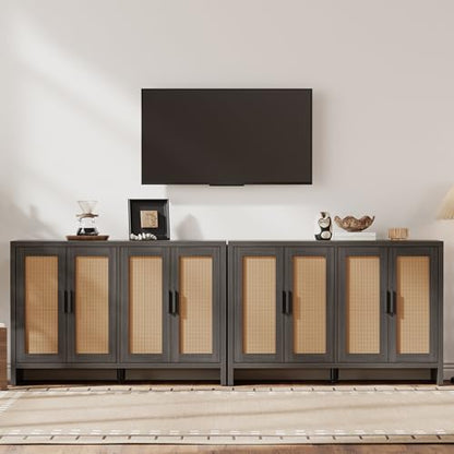 Rattan Buffet Cabinet with Storage