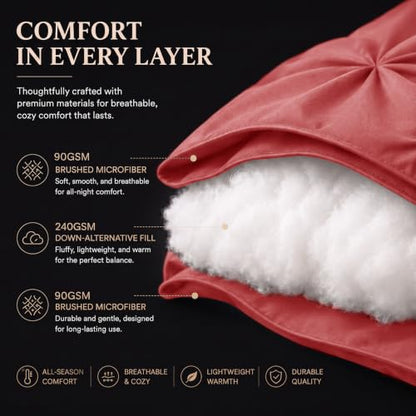 King Size Comforter Set Coral