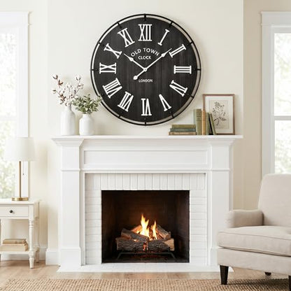 Inch Large Black Wall Clock
