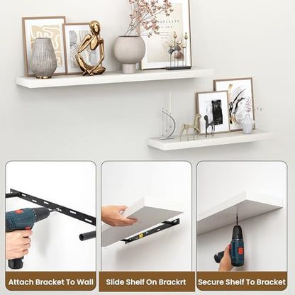 48 Inch Floating Shelves for Wall (2 Count)