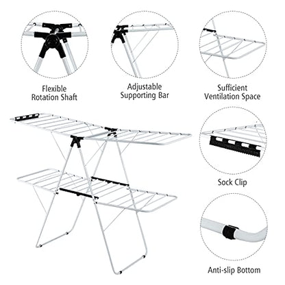 Foldable Clothes Drying Rack