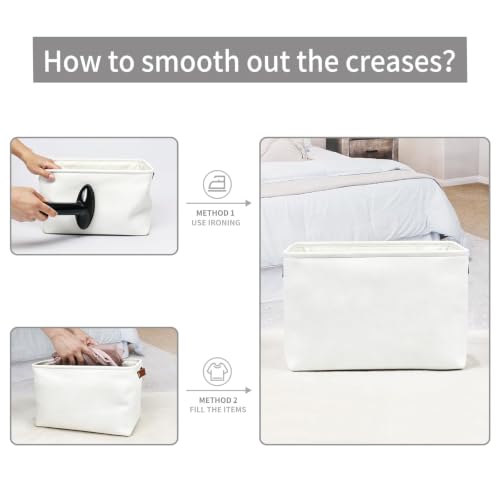 Storage Bins Large Fabric Storage Baskets for Shelves 3 Pack (3 Count)