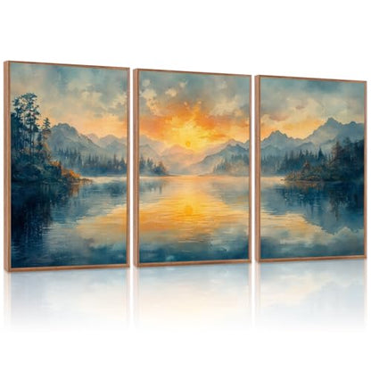 KAlRNE Landscape Wall Art Set of 3 (3 Count)