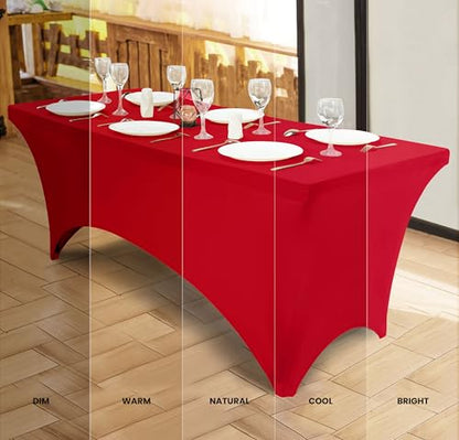 Bulk 10 Pack 6Ft Tablecloths for Hotels (10 Count)