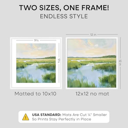 12x12 White Picture Frame