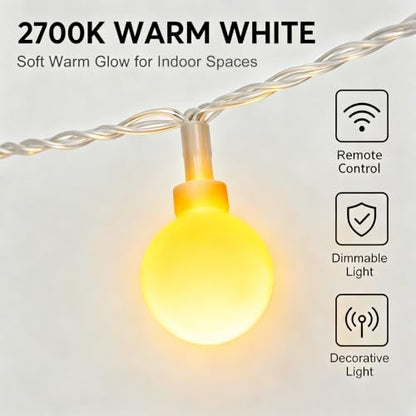 180ft Globe String Lights with Remote for Indoor Outdoor (180 Foot)