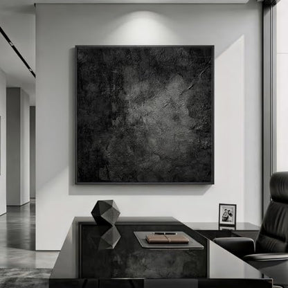 Extra Large Framed Black Abstract Wall Art Decor for Living Room