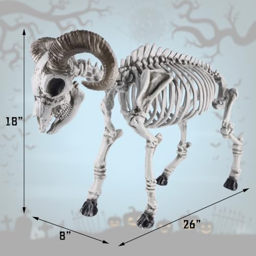 Halloween Skeleton Goat Decorations