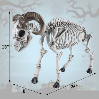 Halloween Skeleton Goat Decorations