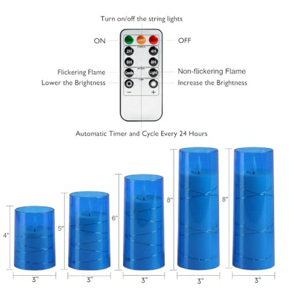 Flickering Flameless Candles (5 Count)