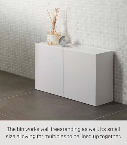 Home Tower Compact Wall Bin With Lid & Tray