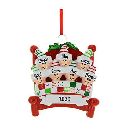 Bedtime Family of 7 Ornament 2026 Personalized Family Christmas Ornaments 2026