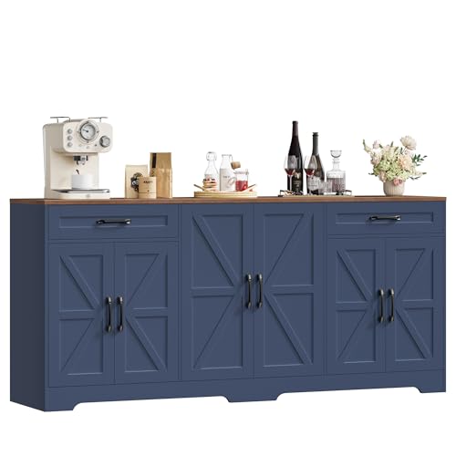 71” Large Sideboard Buffet Cabinet with Storage