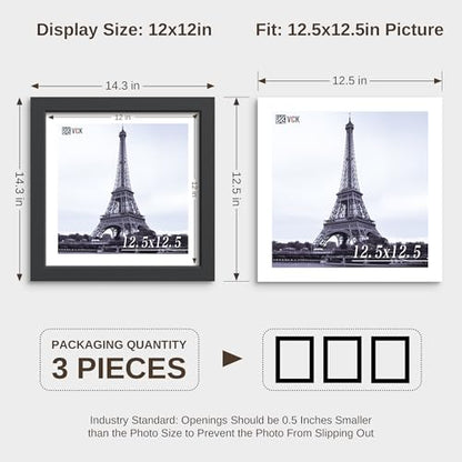 12.5x12.5 Picture Frames 3 Pack (3 Count)