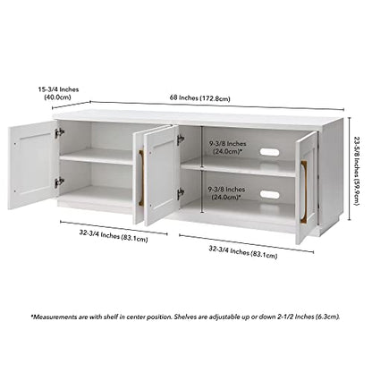Tillman Rectangular TV Stand for TV's up to 80" in