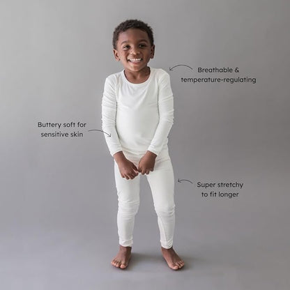 KYTE BABY Toddler Pajama Set - Pjs for Toddlers Made of Soft Bamboo Rayon Material