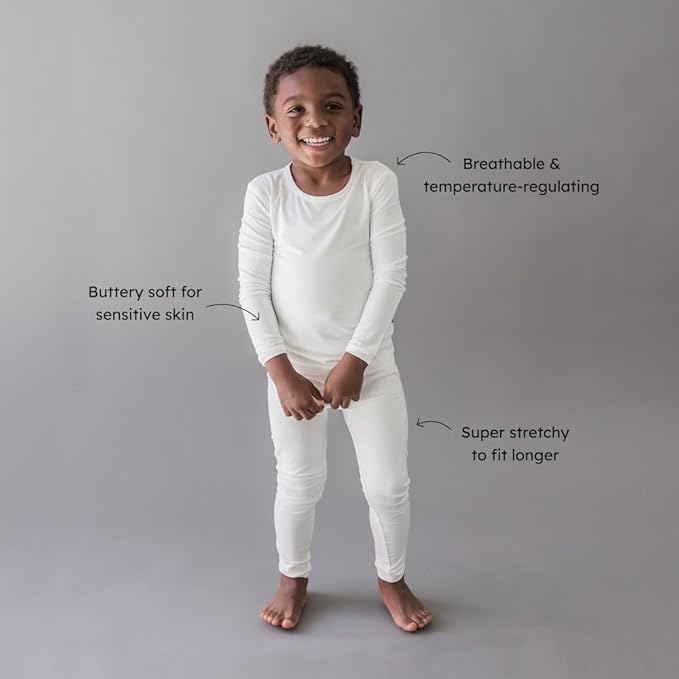 KYTE BABY Toddler Pajama Set - Pjs for Toddlers Made of Soft Bamboo Rayon Material