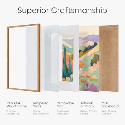 6x6 Natural Oak Picture Frame (3 Count)