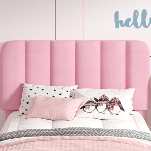 Twin Size Upholstered Bed Frame with Drawer and Headboard