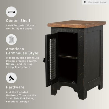 Valebeck Chairside End Table with Storage
