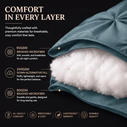 King Size Comforter Set Mineral Blue